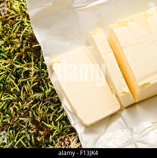 La margarine a ouvert et libre de frais coupés Banque D'Images
