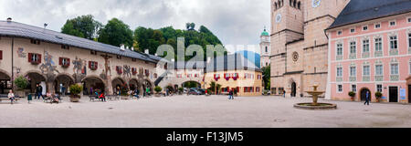 Cour du château de la ville de Berchtesgaden, Allemagne Banque D'Images