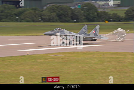 Polish Air Force Mig 29 à RNAS Culdrose Journée de l'air 2015 Banque D'Images