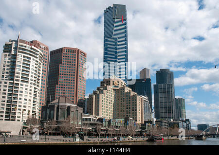 Cité Southgate sur la rivière Yarra, Southbank, Melbourne Banque D'Images