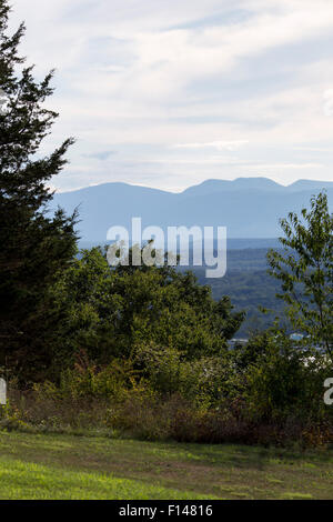 Montagnes Catskill NY vu du site historique de Solana Banque D'Images