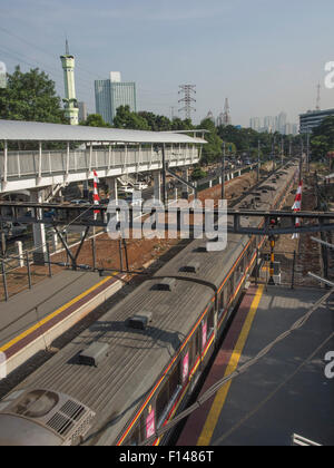 La nouvelle gare Palmerah à Jakarta, Indonésie Banque D'Images