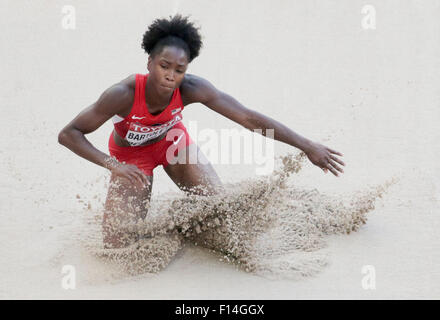 Beijing, Chine. Août 27, 2015. Tianna Bartoletta des USA participe à la qualification de saut en longueur de la 15e Association Internationale des Fédérations d'athlétisme (IAAF) Championnats du monde d'athlétisme à Pékin, Chine, 27 août 2015. © AFP PHOTO alliance/Alamy Live News © AFP PHOTO alliance/Alamy Live News © AFP PHOTO alliance/Alamy Live News © AFP PHOTO alliance/Alamy Live News © AFP PHOTO alliance/Alamy Live News Crédit : afp photo alliance/Alamy Live News Banque D'Images