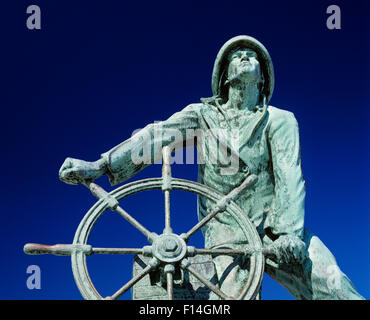 Monument aux pêcheurs statue sculptée par LEONARD CRASKE 1923 MASSACHUSETTS GLOUCESTER Banque D'Images