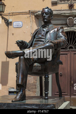 Statue de Giacomo Puccini à Lucques Banque D'Images