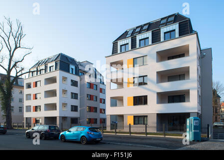 Dresde, Allemagne, la construction de villas dans Dresden-Striesen urbain Banque D'Images