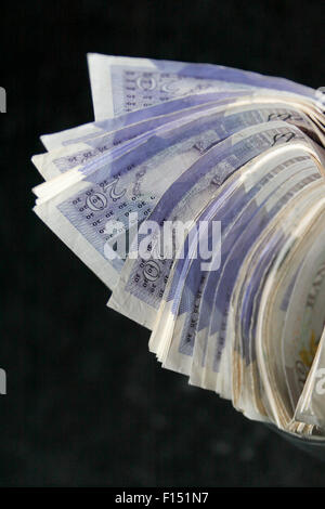 £20 notes 20 livres Banque D'Images