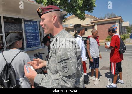 L'Italie, Camp Ederle base militaire américaine à Vicenza Banque D'Images