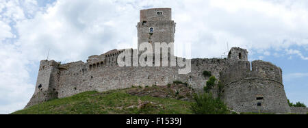 Rocca Maggiore en Assisi Italie Banque D'Images