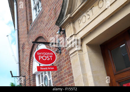 Swyddfa'r Poster Bureau de poste à Llandrindod Wells Powys Pays de Galles UK Banque D'Images