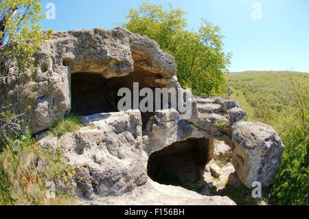 15 octobre 2014 - Cave City, la Crimée, la Russie - Cave City - Chufut-Kale, Bakhchysarai, Crimea, Ukraine, Europe de l'Est. (Crédit Image : © Andrey Nekrasov/ZUMA/ZUMAPRESS.com) fil Banque D'Images