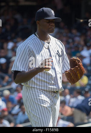 New York, New York, USA. Août 26, 2015. MICHAEL PINEDA des Yankees dans la 4e manche, New York Yankees vs. Houston Astros, Yankee Stadium, mercredi 26 août, 2015. © Bryan Smith/ZUMA/Alamy Fil Live News Banque D'Images