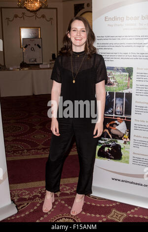 Photo Appel à Downton Abbey acteurs soutenant la charité nuit à l'aide d'Plaisterers Hall à Animals Asia comprend : Sophie McShera Où : London, Royaume-Uni Quand : 26 Juin 2015 Banque D'Images