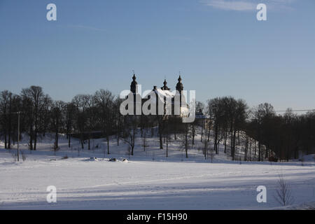 Château de Ekenas, Linkoping, Suède, océan en hiver Banque D'Images