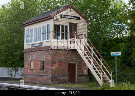 Signal fort, ancienne voie ferrée Llandrindod Wells Banque D'Images