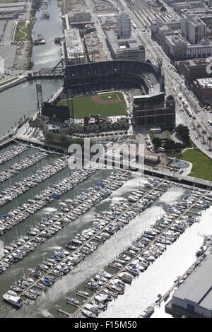 ATT Park San Francisco CA aerial Banque D'Images