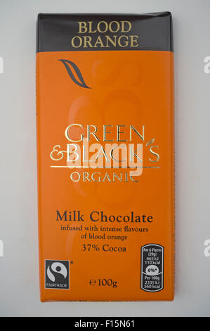 Green & Blacks chocolat orange sanguine bio Banque D'Images