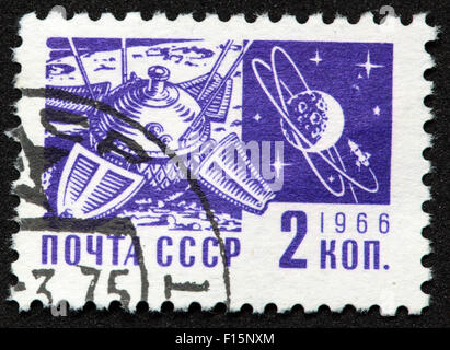 2 Kopek Kon Mockba CCCP URSS timbres Espace 1966 Banque D'Images