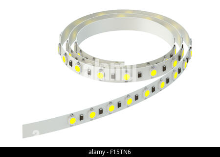 Diode LED stripe isolé sur fond blanc Banque D'Images