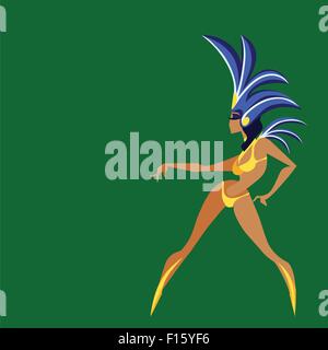 Télévision de conception géométrique dancing queen samba Illustration de Vecteur