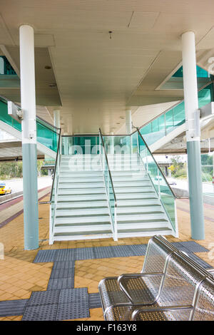 Des escaliers à la gare de Stirling Perth Western Australia Banque D'Images