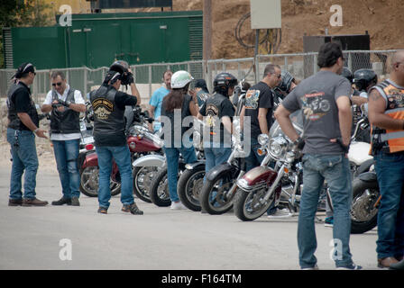 Groupe de propriétaires de Harley Davidson au Liban Banque D'Images