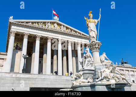 L'Autriche, Vienne, parlement Banque D'Images