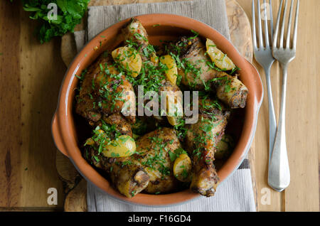 Ragoût de poulet marocain Banque D'Images