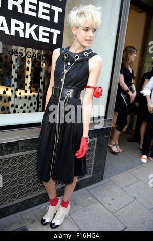 Agyness Deyn Fashion model vu à Londres, 2008 Banque D'Images