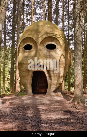 Kielder Water ; sculpture ; Silvas Capitalis Northumberland ; UK Banque D'Images