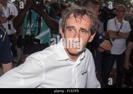 FIA Formula E London ePrix tenue à Battersea Park comprend : Alain Prost Où : London, Royaume-Uni Quand : 27 Oct 2015 Banque D'Images