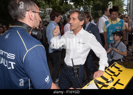 FIA Formula E London ePrix tenue à Battersea Park comprend : Alain Prost Où : London, Royaume-Uni Quand : 27 Oct 2015 Banque D'Images