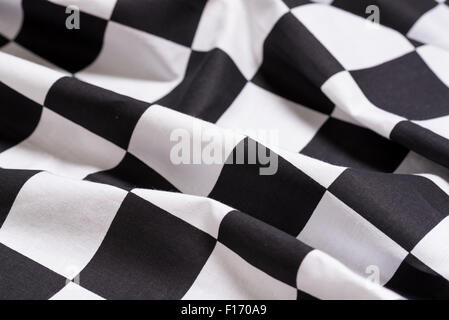 Un damier noir et blanc - fond motorsport racing- symbole de victoire ou gain Banque D'Images