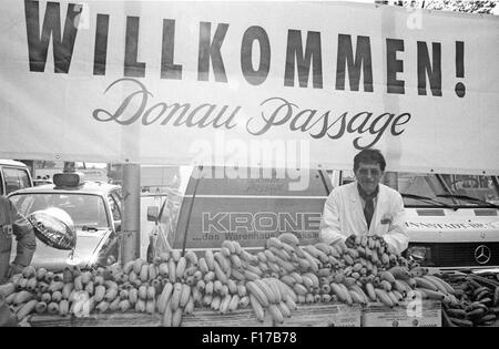 Camps de réfugiés dans le quartier de Passau, en Bavière, l'Allemagne de l'Est sur les réfugiés qui ont fui en passant par la Hongrie et l'Autriche à l'Ouest Banque D'Images