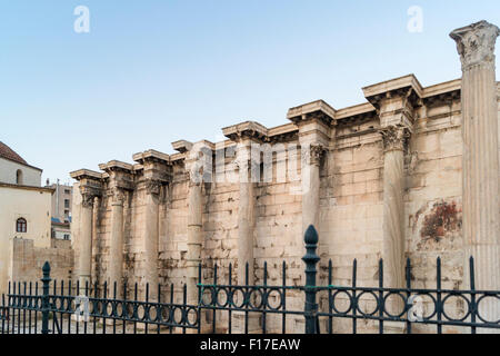 Bibliothèque d'Hadrien, Athènes, Grèce Banque D'Images