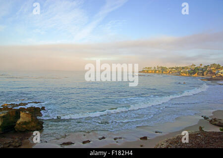 Matin plage le long de la côte de Californie Banque D'Images