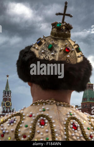 Moscou, Russie. Août 29, 2015. Aire de jeux de "passkaya Tower pour les enfants" dans le cadre du Festival International de musique militaire "Spasskaya Bashnya" sur la place Rouge à Moscou, Russie Banque D'Images