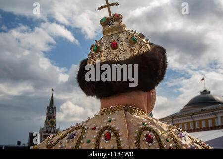 Moscou, Russie. Août 29, 2015. Aire de jeux de "passkaya Tower pour les enfants" dans le cadre du Festival International de musique militaire "Spasskaya Bashnya" sur la place Rouge à Moscou, Russie Banque D'Images