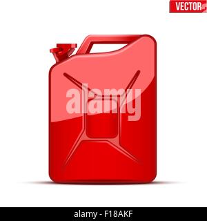 Conteneur de carburant jerrican canister. Illustration de Vecteur