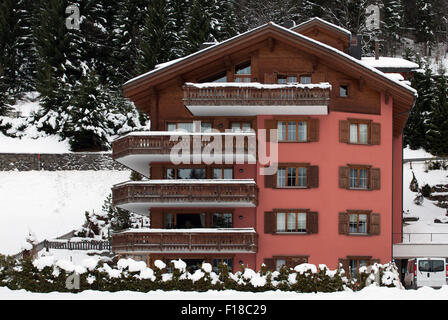 Un luxe de style chalet, à Klosters, Suisse Banque D'Images