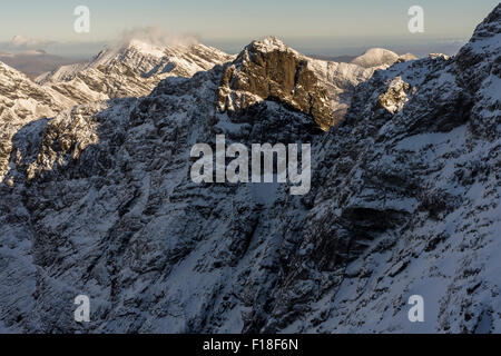 Sgurr Mhic Choinnich, Coire Lagan, Cuillin, Isle of Skye, Scotland, UK Banque D'Images