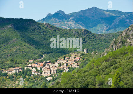 Orb, vallée de l'Orb, près de Vieussan, Hérault, Languedoc Roussillon, France Banque D'Images