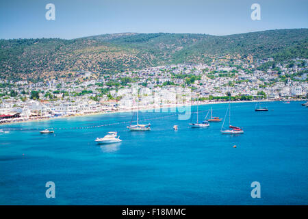 De nombreux bateaux de plaisance, Bodrum, Turquie Banque D'Images