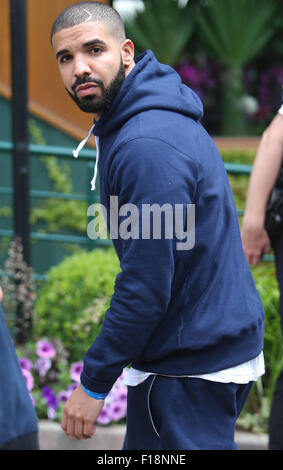 Wimbledon 2015 - Jour 1 - Celebrity Sightings comprenant : Drake Où : London, Royaume-Uni Quand : 29 Oct 2015 Banque D'Images