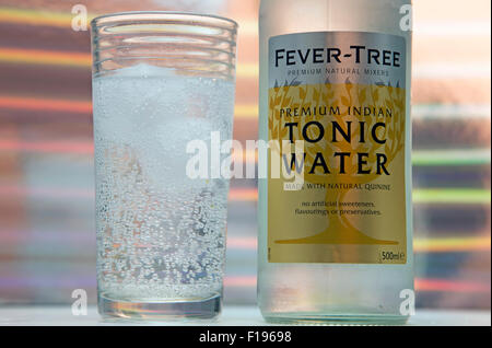 Premium Fever-Tree Indian Tonic water, Londres Banque D'Images