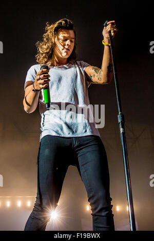 Detroit, Michigan, USA. Août 29, 2015. HARRY STYLES DE ONE DIRECTION d'effectuer sur le ''de nouveau sur la route d''' au Ford Field de Detroit, MI le 29 août 2015 © Marc Nader/ZUMA/Alamy Fil Live News Banque D'Images