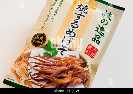 Calmar séché snack japonais Banque D'Images