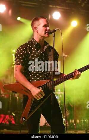 Leeds, Yorkshire, UK. 30 août, 2015. Ash en concert sur la scène de la République Festival Leeds Festival 2015. Crédit : Simon Newbury/Alamy Live News Banque D'Images