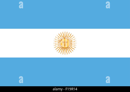 Drapeau national de l'Argentine Banque D'Images