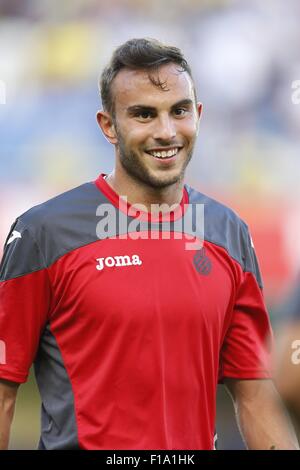 Pamplona, Espagne. Août 28, 2015. Feancesco Bardi (Espanyol) Football/soccer : espagnol 'Liga BBVA' match entre Villarreal CF 3-1 RCD Espanyol au Madrigal stadium à Alicante, Espagne . © Kawamori Mutsu/AFLO/Alamy Live News Banque D'Images